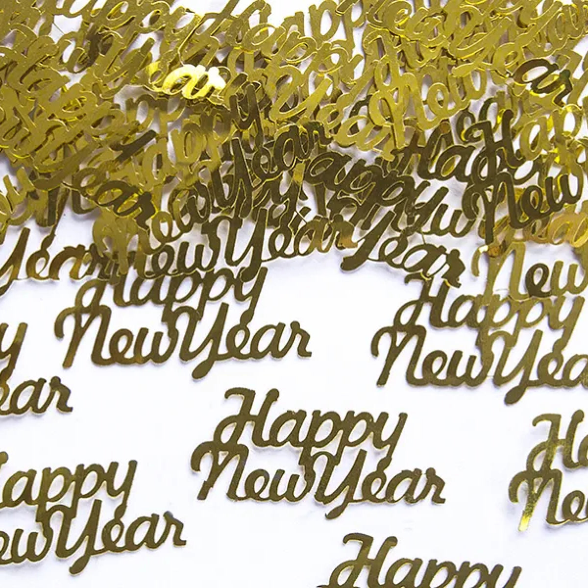 Konfetti Happy New Year – Guld – 3 g