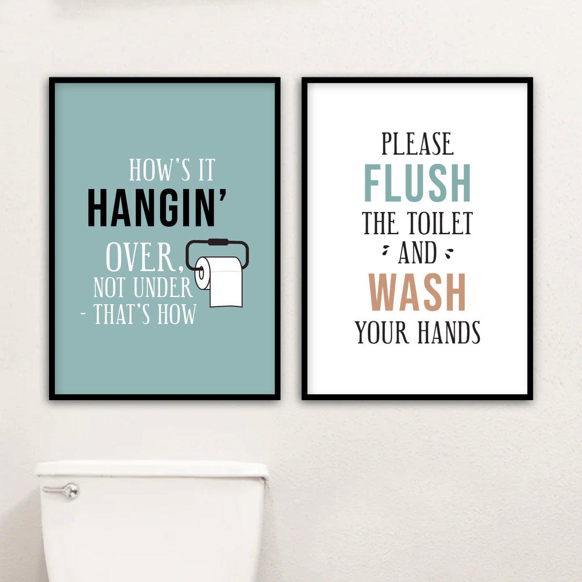 badeværelse plakat toilet