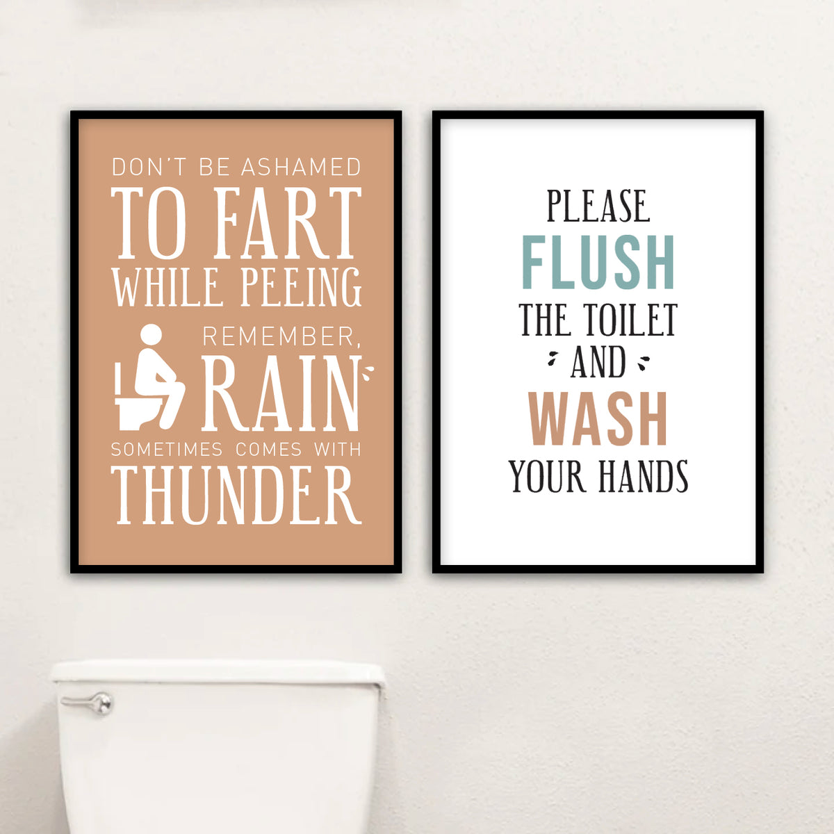 badeværelse plakat toilet