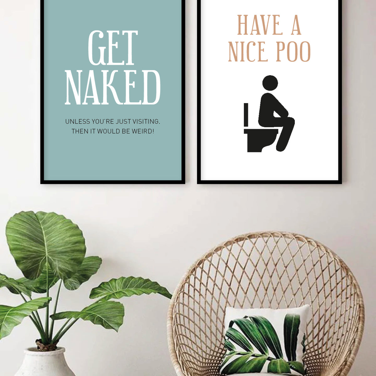 badeværelse plakat toilet 